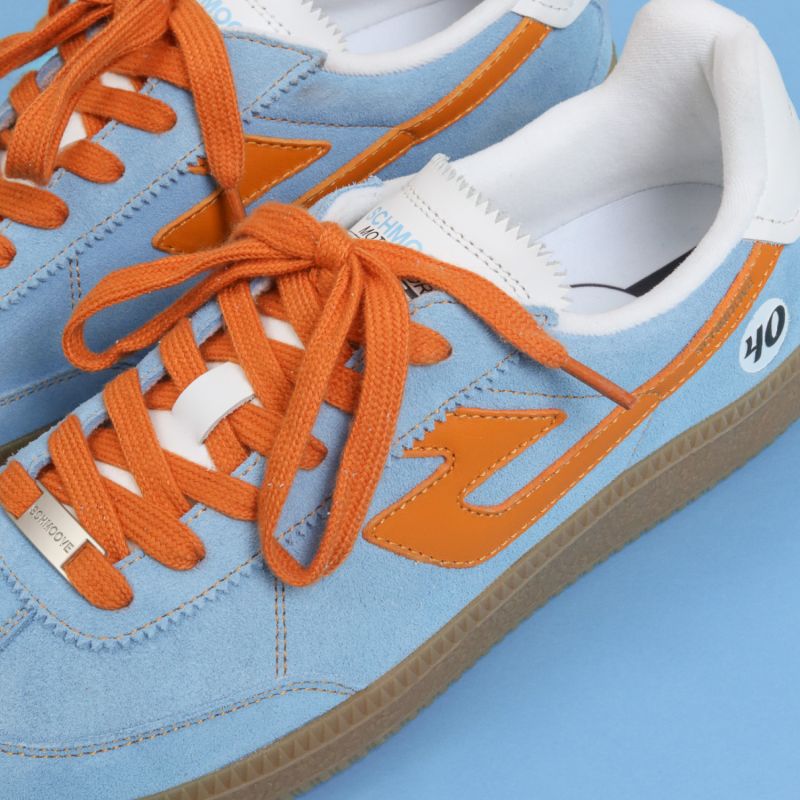 SHEFFIELD JOGGER M - SUEDE/NAPPA - BLEU/ORANGE
